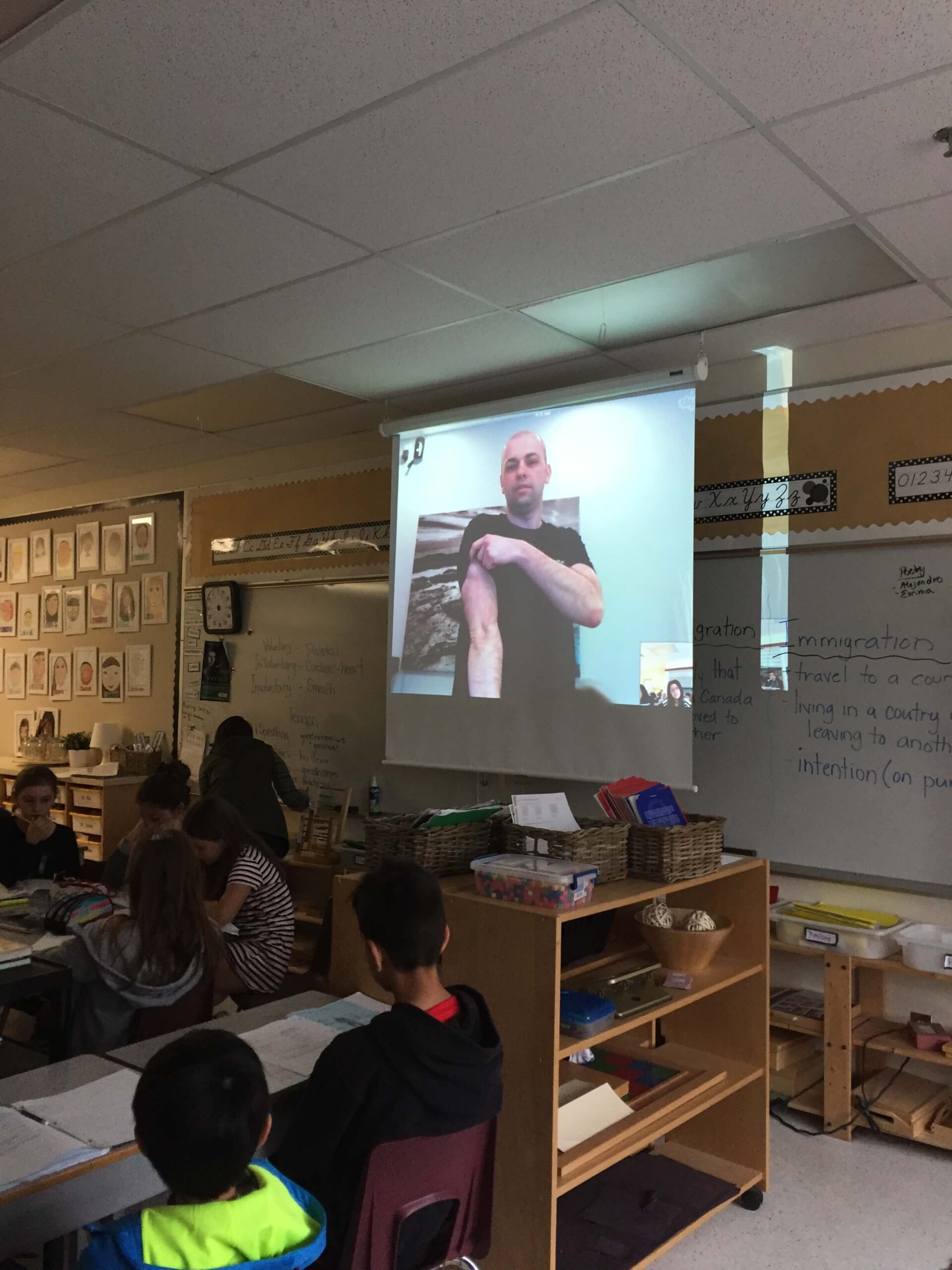 Myokinetics teaching port moody students about muscles